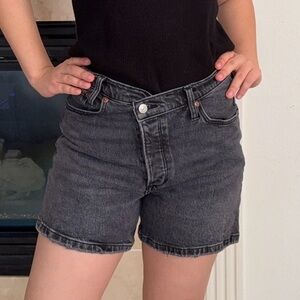 abercrombie & fitch jean shorts